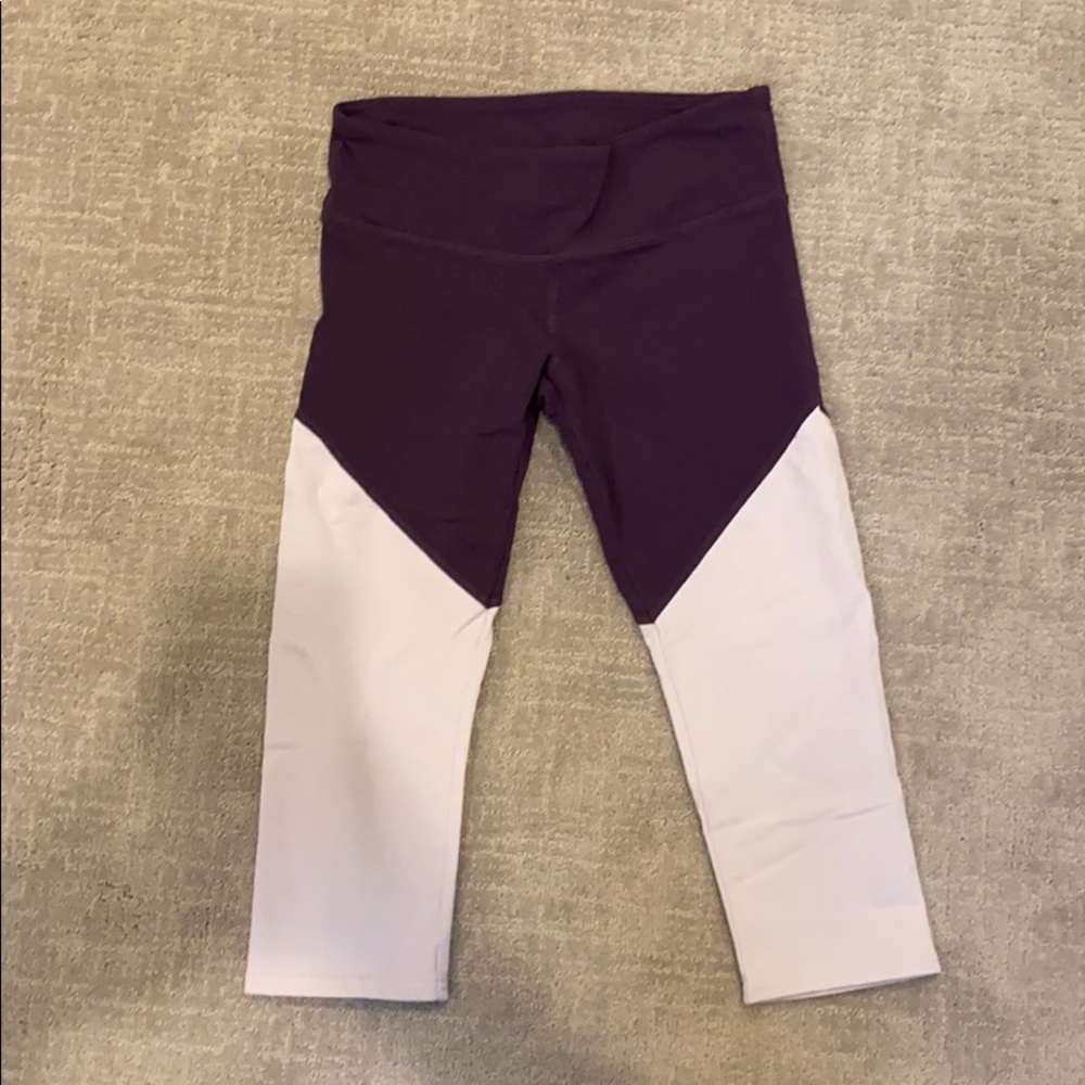 Alo Yoga Colorblock Capri Legging, Size Small